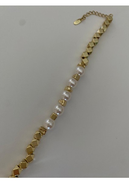 Xuping 14K Incili Küp Model Gold Bileklik indirimleri