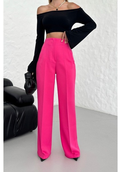 Yüksek Bel Pensli̇ Palazzo Pantolon fırsatları