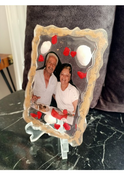 Kişiye Özel Resimli Epoksi Çerçeve Hediyelik