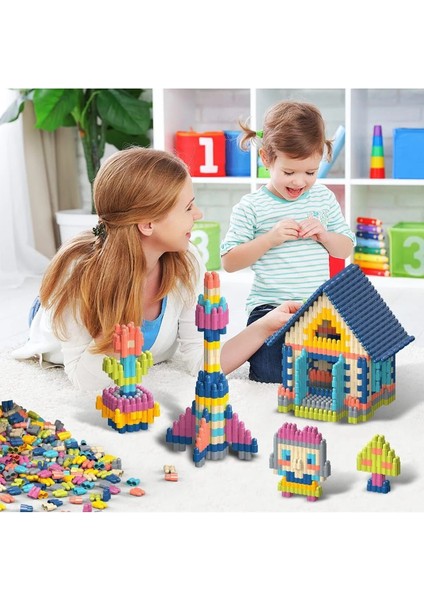 Constructo Stem Eğitici Oyuncak Yapı Oyuncağı Montessori Zeka Oyunu Yapı Taşları Seti 100 Parça