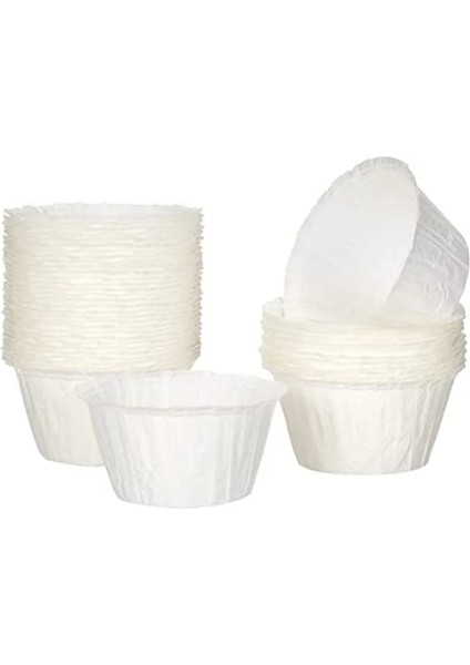 25 Adet Beyaz Muffin Kek Kalıbı , Cupcake Muffin Kağıdı 50X35 mm , Amerikan Kapsül , Muffinsformar fiyatları