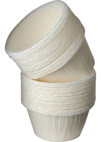 25 Adet Beyaz Muffin Kek Kalıbı , Cupcake Muffin Kağıdı 50X35 mm , Amerikan Kapsül , Muffinsformar modelleri