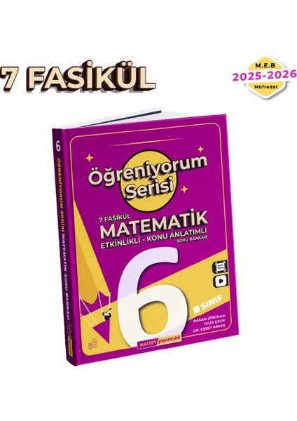 6.sınıf Matematik Öğreniyorum Serisi ( 7 Fasikül ) Soru Bankası