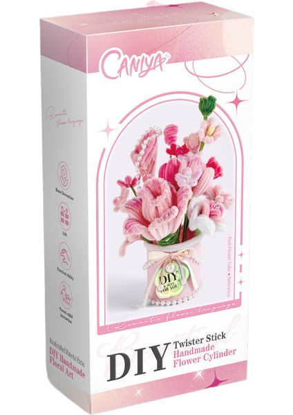 Dıy Kendin Yap Çiçek Buketi Seti Oyuncak Çiçek Pembe fiyatları