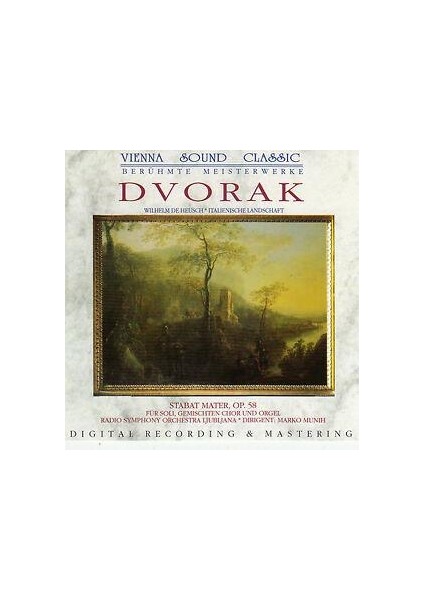 Dikkat CD Antonín Dvořák - Radio Symphony Orchestra Ljubjlana Dirigent: Marko Munih – Stabat Mater, Op.58