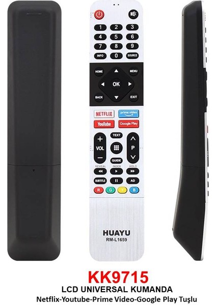 Grundıg LCD RML1659 Netflıx-Y.tube-Google Play LCD Kumandası fırsatları