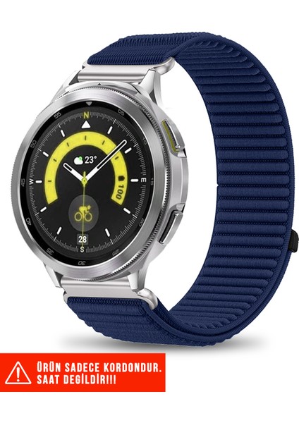 Samsung Galaxy Watch 46MM / Galaxy Watch 3 45MM / Gear S3 Uyumlu Spor Cırt Metal Tokalı Kordon 22MM