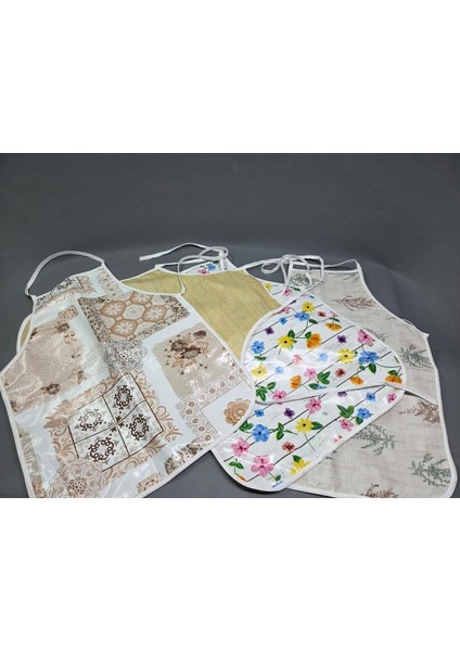 Su Geçirmez Pvc Muşamba Önlük Çeşitleri - 1 Adet 50 cm Önlük | Renkli, Biyeli Mutfak Önlüğü fiyatları