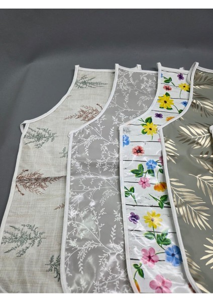 Su Geçirmez Pvc Muşamba Önlük Çeşitleri - 1 Adet 50 cm Önlük | Renkli, Biyeli Mutfak Önlüğü fırsatları