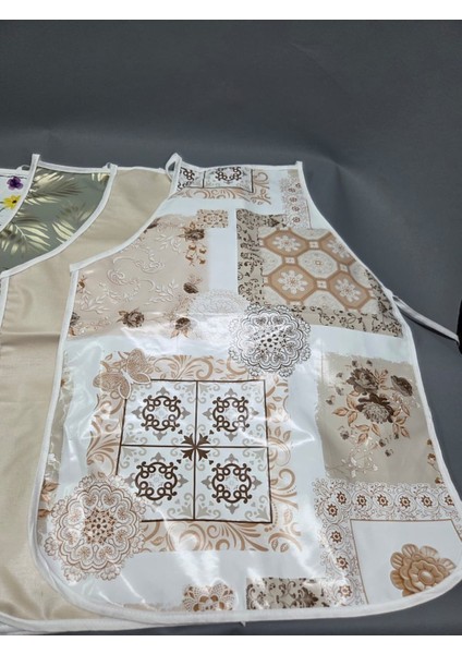 Su Geçirmez Pvc Muşamba Önlük Çeşitleri - 1 Adet 50 cm Önlük | Renkli, Biyeli Mutfak Önlüğü