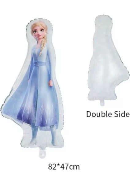 Frozen Elsa Gümüş Rakamlı Balon Seti Karlar Kraliçesi Elsalı Balon Seti 76CM Rakam Balon modelleri