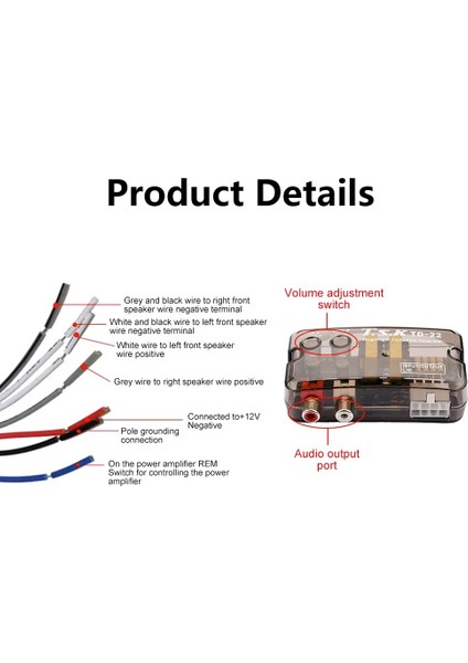 Yüksek Düşük Frekansa Rca Hoparlör Kablosu Ses Dönüştürücü fiyatları