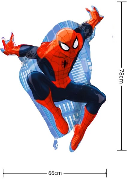 3 Yaş Örümcek Adam Folyo Balon Set Siyah Rakam Balon Spider-Man Balon modelleri