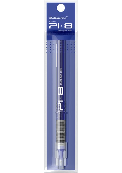- Wizdesign Pı8 Roller 0.7 mm Mavi Kalem 12'lik Kutu + 12 Adet Yedek Refil