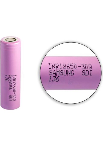 Samsung INR18650-30Q 3.7V (Yenilenmiş) 3000MAH Şarj Edilebilir Li-Ion Pil fiyatları