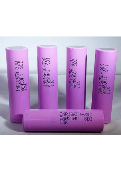 Samsung INR18650-30Q 3.7V (Yenilenmiş) 3000MAH Şarj Edilebilir Li-Ion Pil modelleri