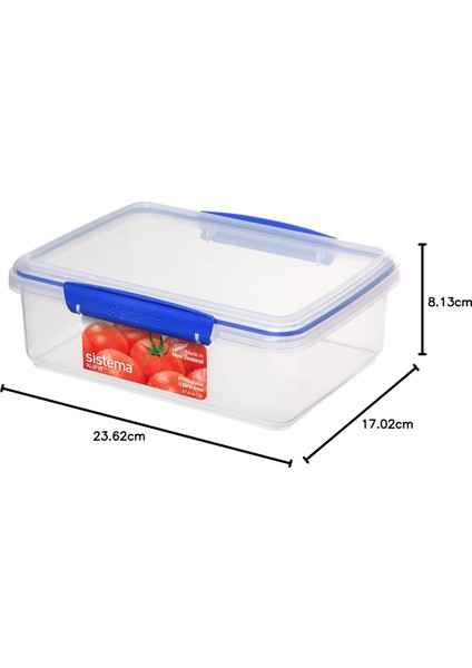 Klıp It Yiyecek Saklama Kabı, 2 Litre, Şeffaf, Klipsli, Bpa Free fiyatları