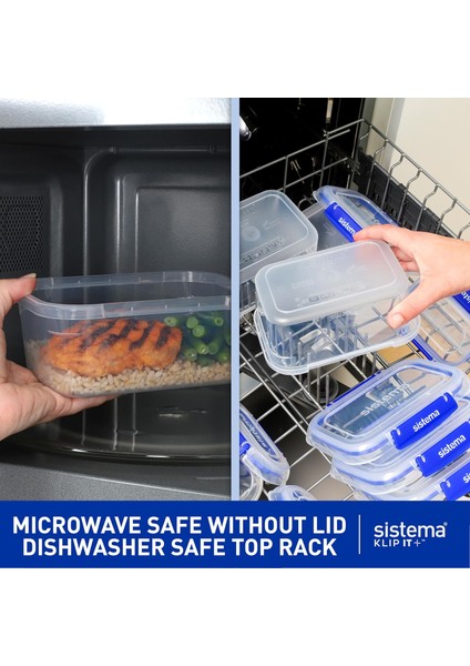 Klıp It Yiyecek Saklama Kabı, 2 Litre, Şeffaf, Klipsli, Bpa Free fırsatları