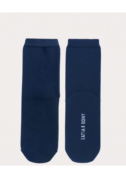 Çocuk Kedi Desenli 2'li Kutulu Soket Çorap Mavi modelleri
