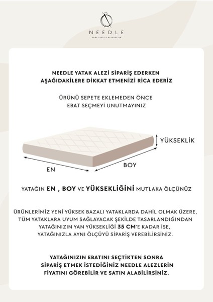 Protective Micro Kapitone Su Sıvı Geçirmez Yatak Koruyucu Alez Çarşaf Tek Çift BATTAL(200X220)