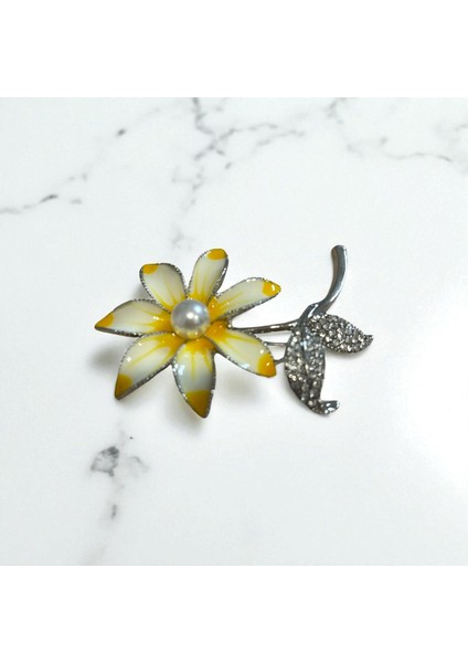 Inci Detaylı Çiçek Broş fiyatları