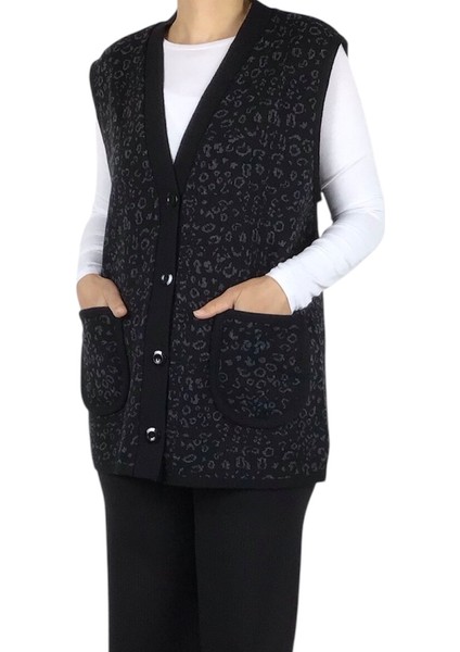 Kadın Önü Düğmeli Cepli Kalın Kışlık Kısa Yelek fiyatları