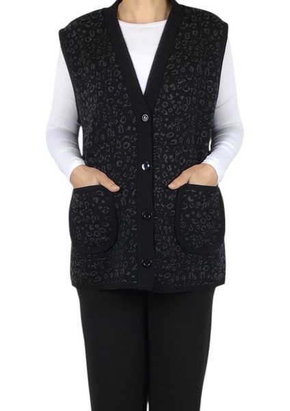 Kadın Önü Düğmeli Cepli Kalın Kışlık Kısa Yelek modelleri