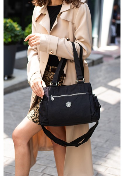 Suya Dayanıklı Çok Bölmeli Krinkıl Çanta Kol Çantası Omuz 7001