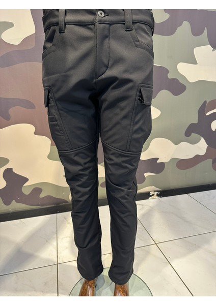 Kışlık Softshell Motorcu Pantolonu - Su ve Rüzgar Geçirmez
