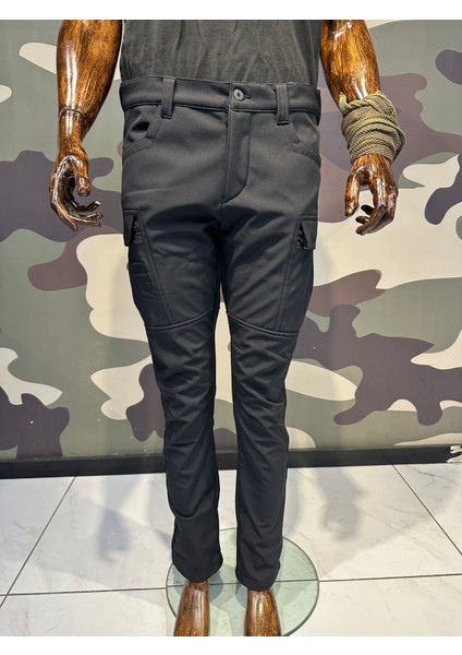 Kışlık Softshell Motorcu Pantolonu - Su ve Rüzgar Geçirmez