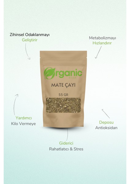 Organik Mate Yaprağı 55 gr - & Bitki Çayı , Diyet Dostu - Mate Çayı fiyatları