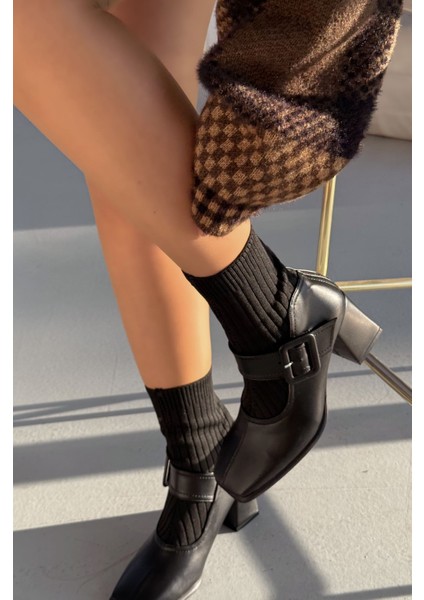 Clyra Mat Deri Triko Siyah Kadın Streç Bot fiyatları