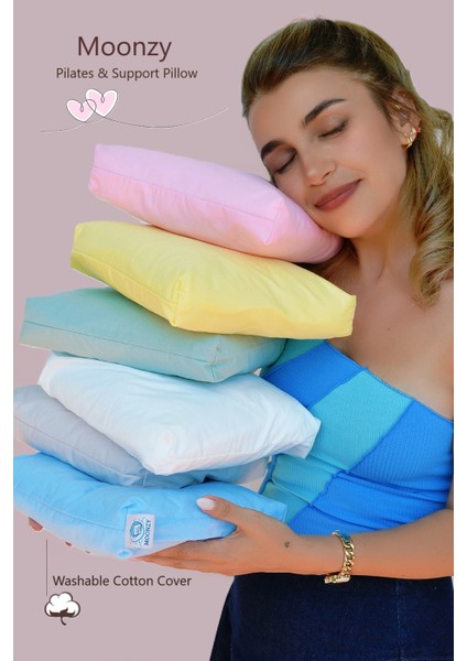 %100 Pamuk Kumaşlı Çok Amaçlı Reformer Pilates Baş-Boyun Destek Yastığı – Yıkanabilir Kılıflı Pilates Yastığı modelleri