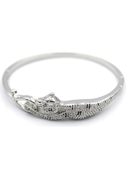 Litaetrend Zirkon Leopar Bilezik - Gümüş