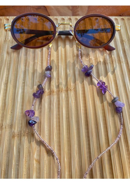 Akik Taşlı Kadin Gozluk Ipi