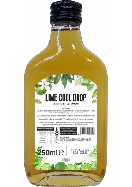 Lime Cool Drop 250 ml Lime Aromalı Içecek fiyatları