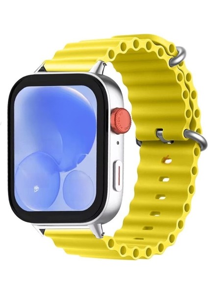 Watch Fit 3 & Fit 4 ile Uyumlu Seaflex Ocean Tokalı Soft Silikon Kordon – Yumuşak, Esnek, Suya Dayanıklı, Şık ve Rahat Bileklik Kayışı