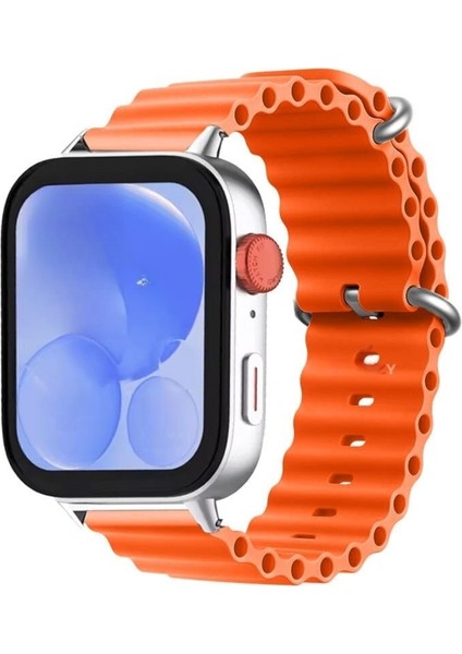 Watch Fit 3 & Fit 4 ile Uyumlu Seaflex Ocean Tokalı Soft Silikon Kordon – Yumuşak, Esnek, Suya Dayanıklı, Şık ve Rahat Bileklik Kayışı