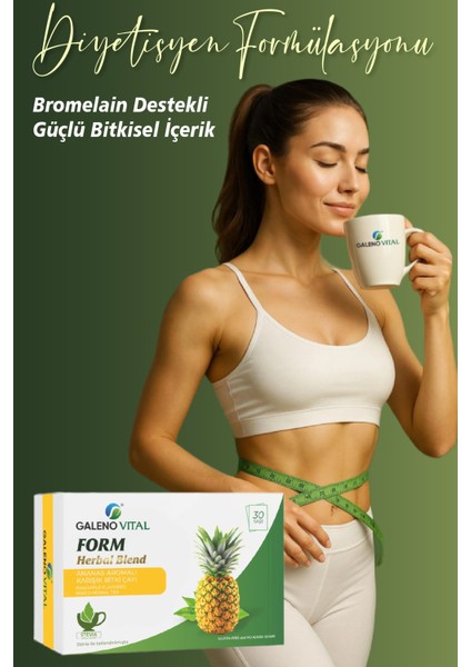 Form Herbal Blend Bromelain Destekli Detox Çayı 30 Saşe