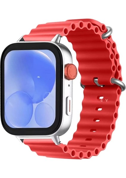 Watch Fit 3 & Fit 4 ile Uyumlu Seaflex Ocean Tokalı Soft Silikon Kordon – Yumuşak, Esnek, Suya Dayanıklı, Şık ve Rahat Bileklik Kayışı