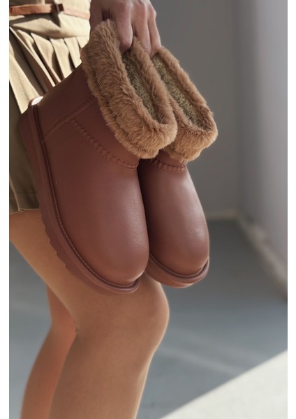 Porix Falyon Peluş Detaylı Taba Kadın Bot modelleri