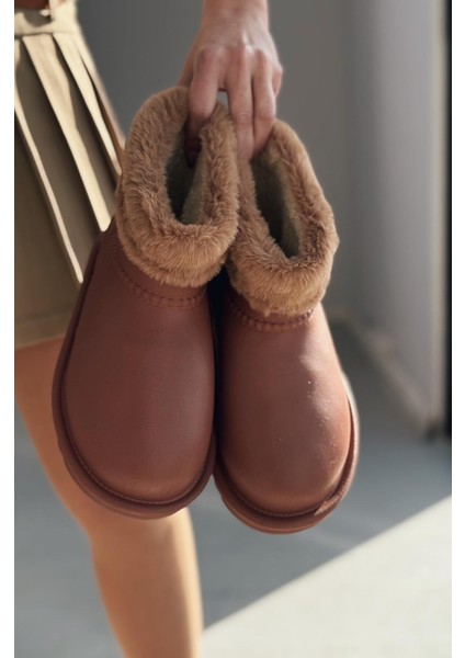 Porix Falyon Peluş Detaylı Taba Kadın Bot fırsatları