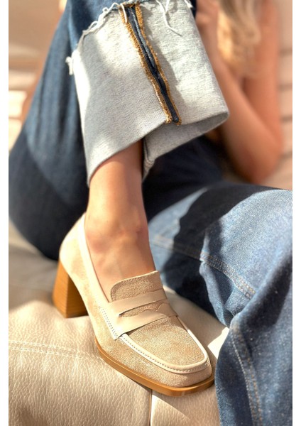 Reymans Süet Topuklu Ayakkabı Bej fırsatları