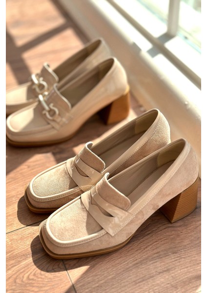 Reymans Süet Topuklu Ayakkabı Bej indirimleri