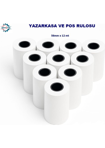 Termal Yazarkasa ve Pos Rulosu 56MM x 12METRE 100 Lü Koli