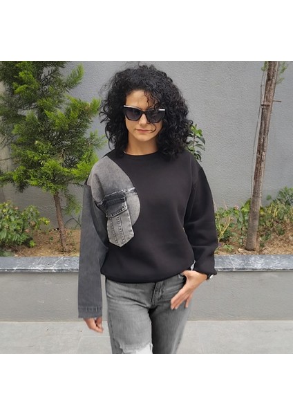 Hopeful Desing Sweatshırt Jean Detaylı modelleri
