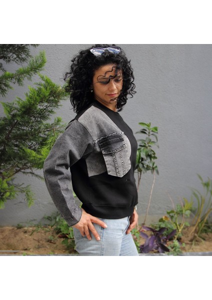 Hopeful Desing Sweatshırt Jean Detaylı fırsatları