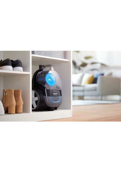 FC9332/07 Turbo Başlıklı Power Pro Torbasız Süpürge | Hepa 13 Alerjik Filtreli - Güçlü Emiş Gücü + Mutfak Tartısı