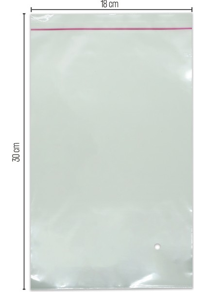 18*30 Bantlı OPP (Parlak-Şeffaf) Jelatin 100 Adet