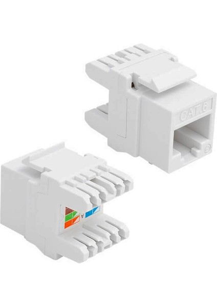 1 Adet RJ45 Cat6 Utp 180 Derece Keystone Jack Ethernet Duvar Jakı Dişi Jak Ağ Konektörü Dişi Jak Klipsi Utp Ağ Punch Down Konektörü